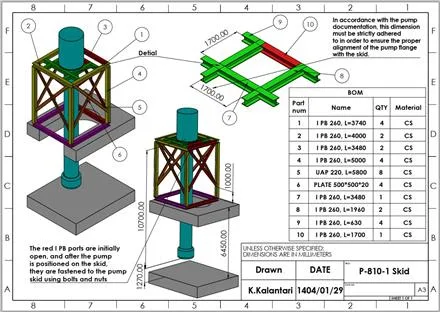 طراحی (سالیدورک) و ساخت قطعات، خدمات تراش و فرز CNC