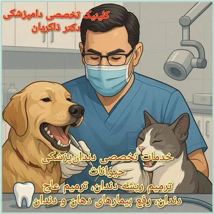 کلینیک تخصصی دندانپزشکی حیوانات خانگی دکتر ذاکریان