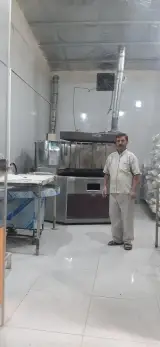 نان خانگی با چوب