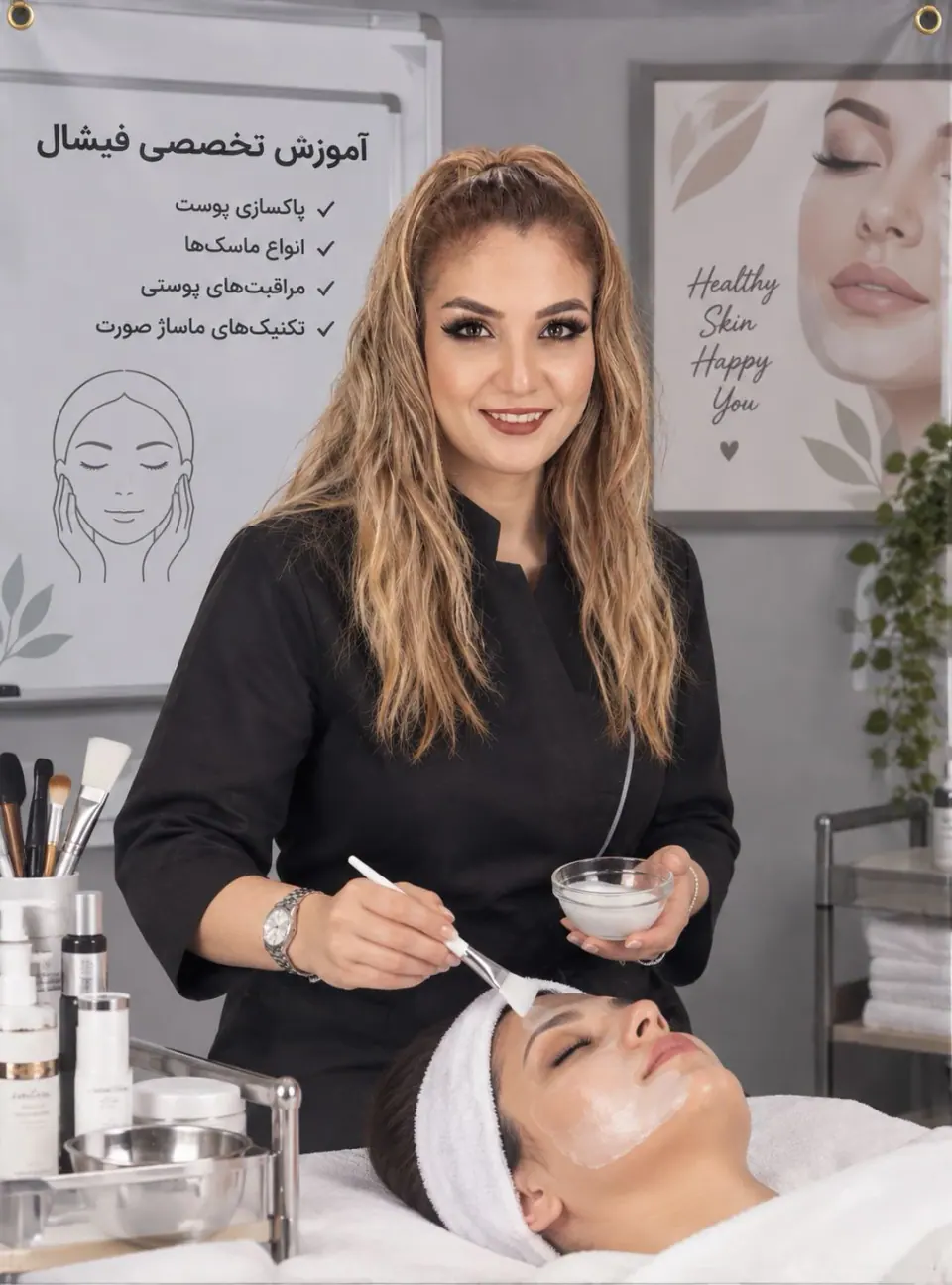 آموزش تخصصی فیشیال و پاکسازی پوست