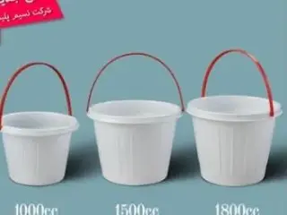 فروش سطل ماستی دسته دار ( یکبار مصرف )