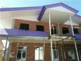اجرای سقف شیروانی ورق رنگی گالوانیزه