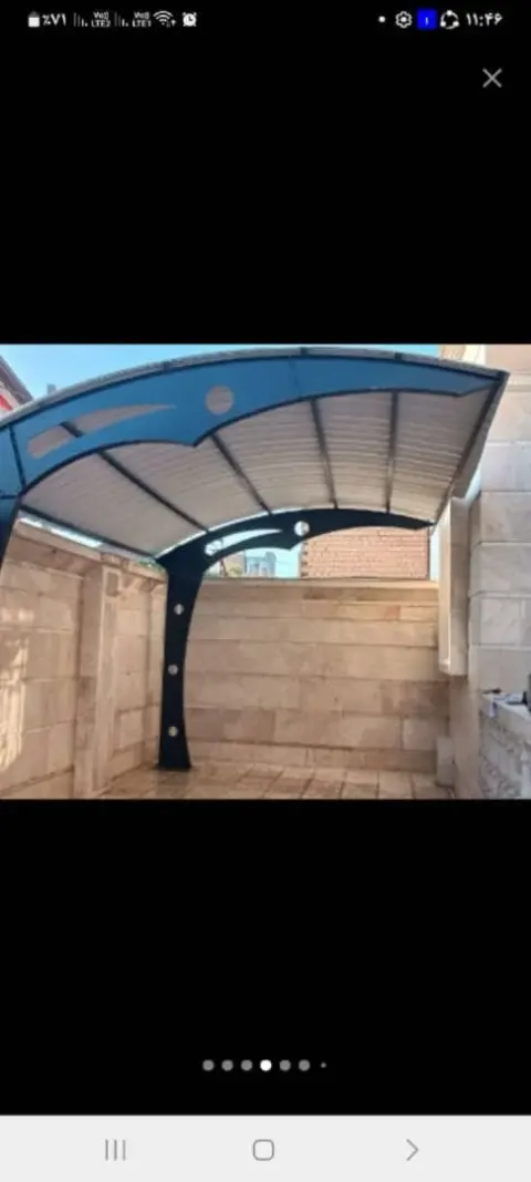 تولید سایبان UPVC سایبان گستر در بومهن