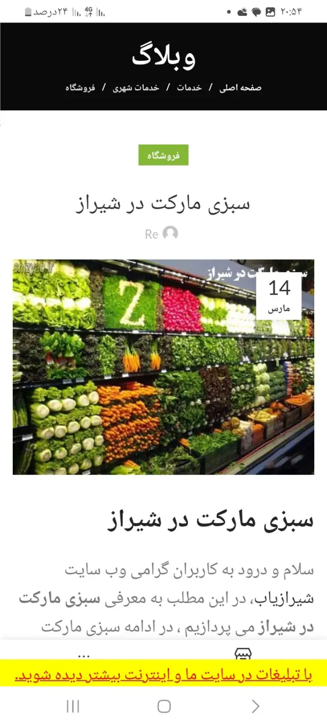سبزی خرد کنی وسبزی فروشی ایرانی
