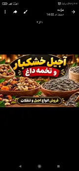 تخمه داغ وتنقلات و اجیل فروشی