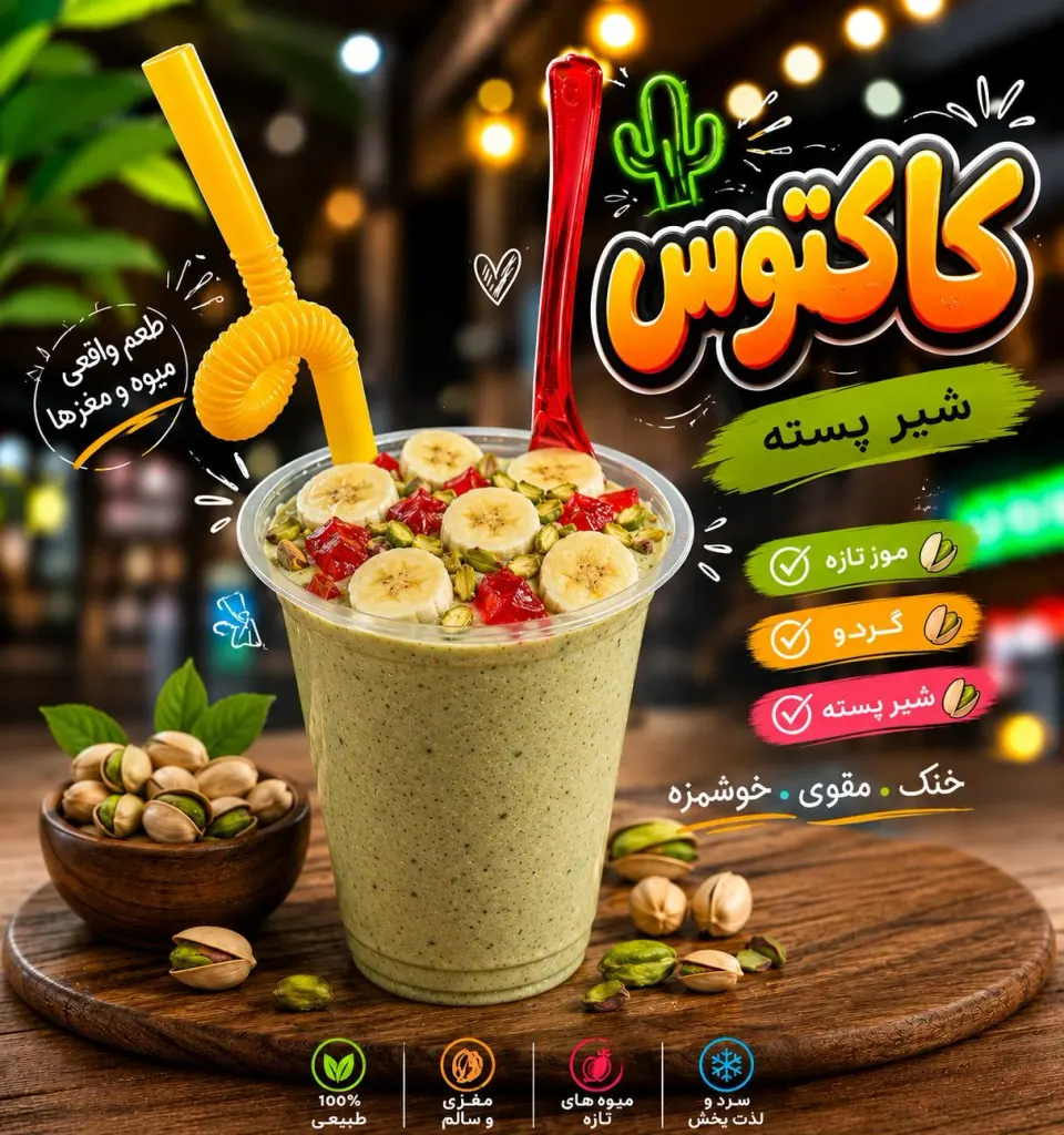 آبمیوه بستنی کاکتوس