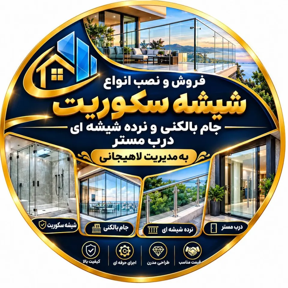 فروش و نصب شیشه سکوریت جام بالکنی لاهیجانی در نوشهر