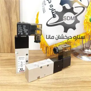 camozzi 358-015-02 شیربرقی پنوماتیک به همراه بوبین