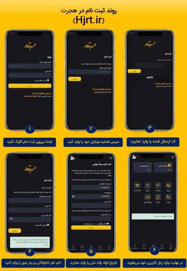 خرید و فروش طلای هجرت(اپلیکیشن آنلاین)
