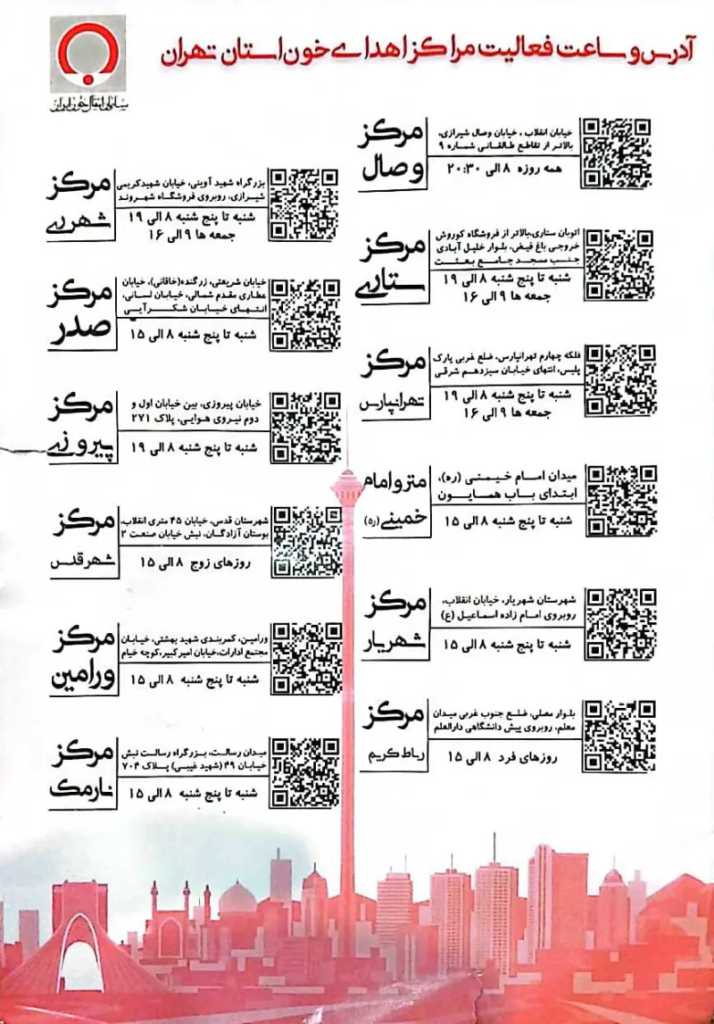 پایگاه انتقال خون وصال