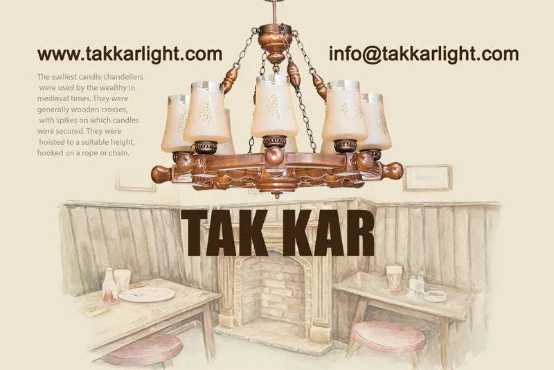 صنایع روشنایی تک کار ( لوستر چوبی )