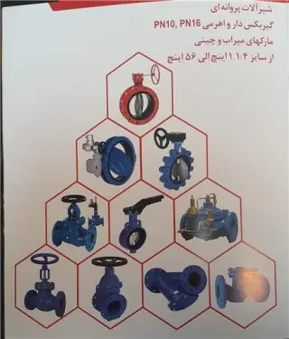 شیرفلکه فولادی و استیل در پاساژ رهبری تهران