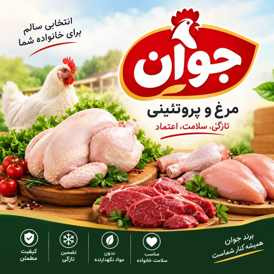 مرغ و پروتئینی جوان
