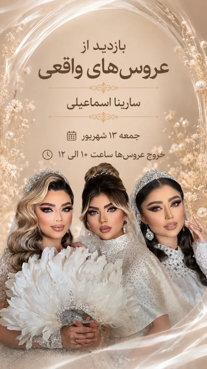 خدمات تخصصی عروس و میکاپ سارینا اسماعیلی