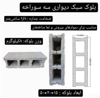 فروش بلوکهای سبک بتنی