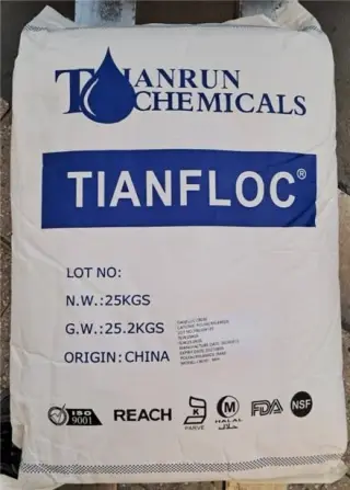 پلی الکترولیت (PAM) C8030 و A756 تیانران