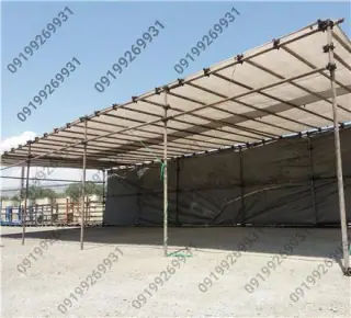چادر برزنتی نمایشگاهی و ضدآب کانتینری با خدمات و نصب آسان