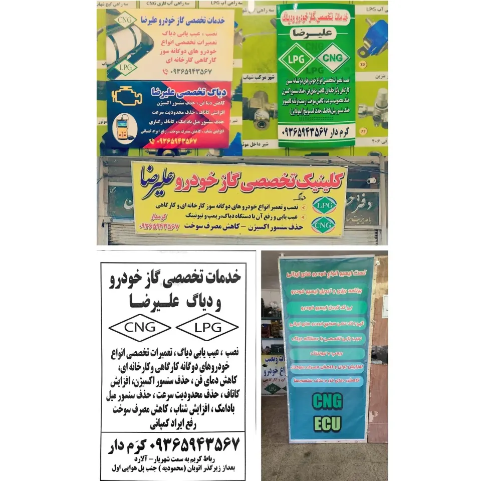 تعمیرات تخصصی گاز خودرو علیرضا CNG.LPG