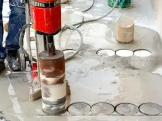 کرگیری بتن سوراخکاری بتن ، نصب صفحه آرماتور