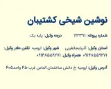 نوشین شیخی وکیل پایه یک دادگستری