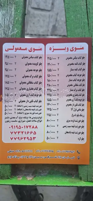 تهیه غذای مهدی(بیرون بر)