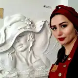 زهرا حسینی گچبری مدرن مجسمه