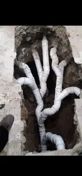 وصل اگو لوله کشی فاضلاب و رفع نم بو مغنی
