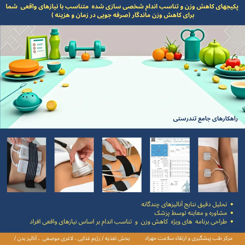 مرکز تخصصی آنالیز بدن،لاغری،برنامه ورزشی