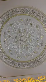 پتینه ورق طلا نقاشی گچبری
