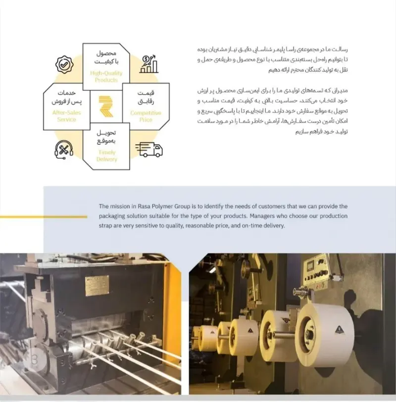 تسمه بسته بندی و ملزومات بسته بندی