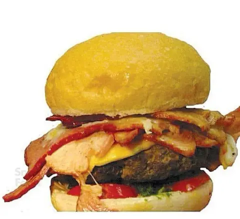برگر ذغالی مادو
