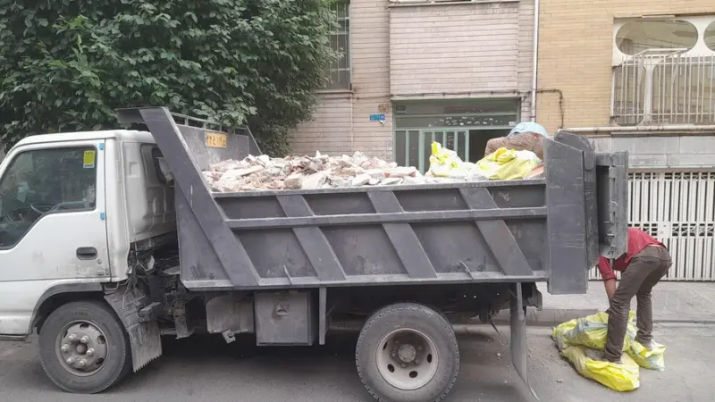 فروش مصالح ساختمانی و حمل نخاله فرجی