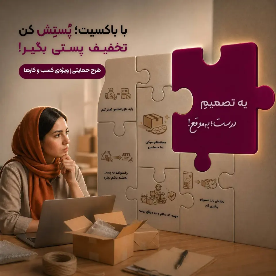 ارسال مرسوله شرکت باکسیت