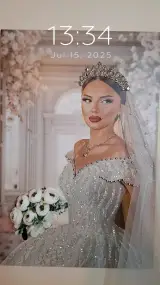 تابلو برجسته عروس و میکس مدیا