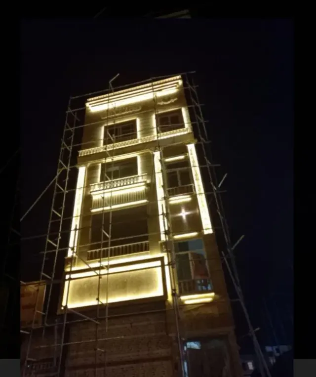 طراحی و اجرای نمای ساختمان خدادادی در مشهد
