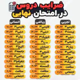مشاوره تحصیلی(کنکور و نهایی و متوسطه)