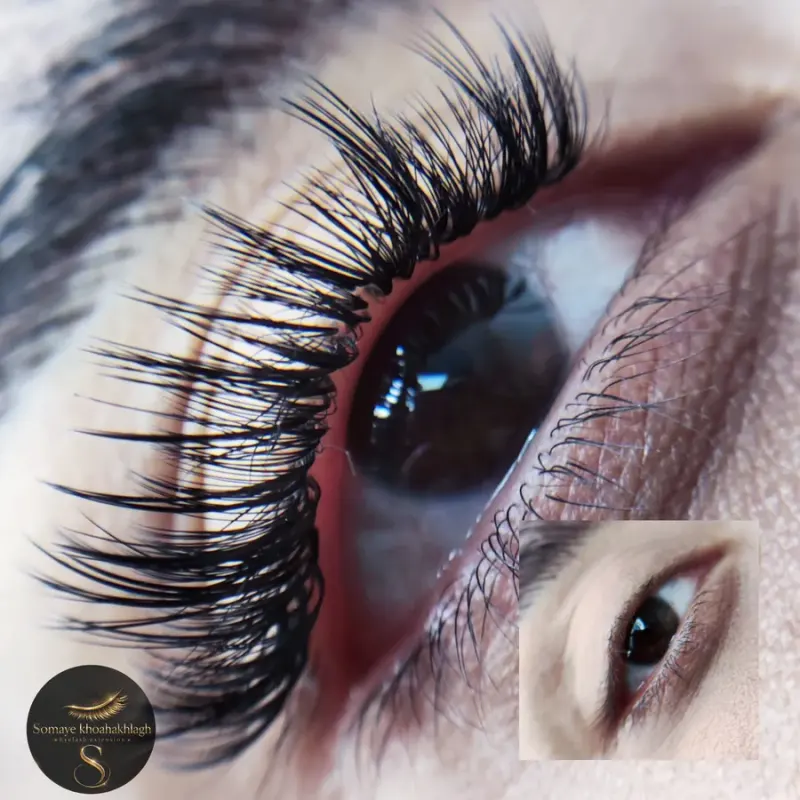 اکستنشن مژه بانوان سمیه خوش اخلاق