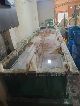 آبکاری گالوانیزه سیانوری ثابت و گردان تا طول 4 متر