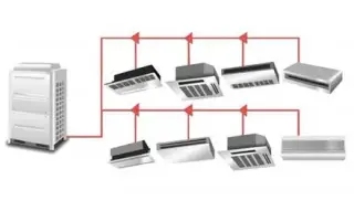 طراحی و محاسبات سیستم تهویه مطبوع V.R.F (وی.ار.اف)