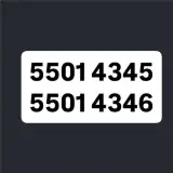 5501.43.45 دو خط تلفن ثابت پشت هم 5501.43.46