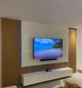 طراحی و اجرای تی وی وال و کابینت و کمد دیواری آقای کابینت در رشت گیلان