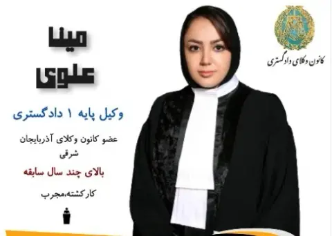 وکیل پایه یک دادگستری مینا علوی