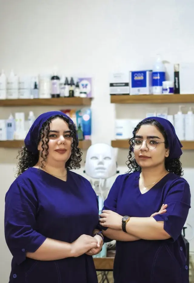 فیشال و پاکسازی پوست خواهران جعفرزاده