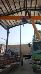 طراحی و ساخت جرثقیل سقفی محسن رادمهر