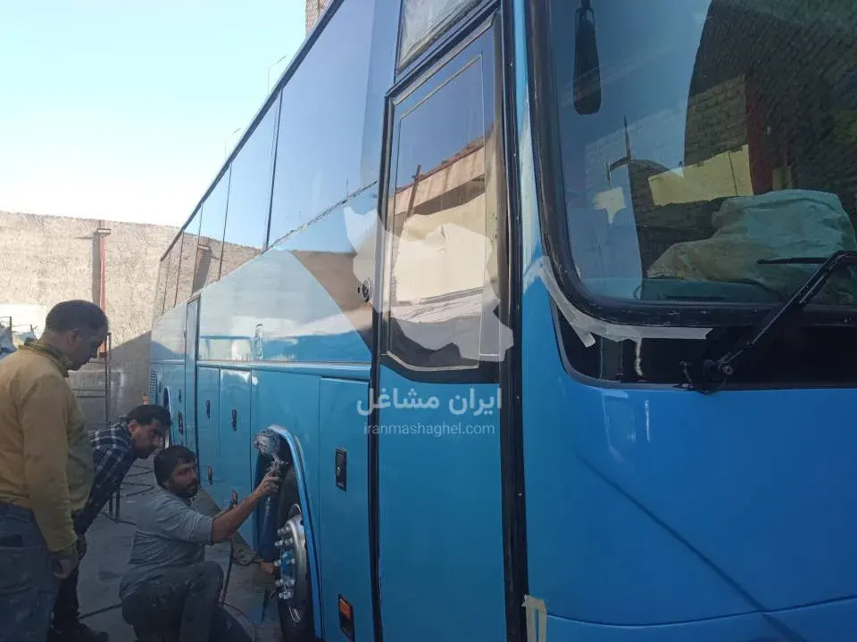 اتاقسازی و رنگ آمیزی اتوبوس ولیعصر در مشهد