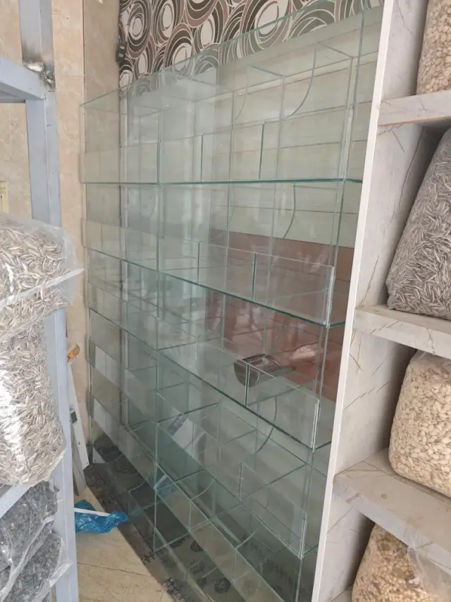 شیشه بری و رنگ امیزی دامنی