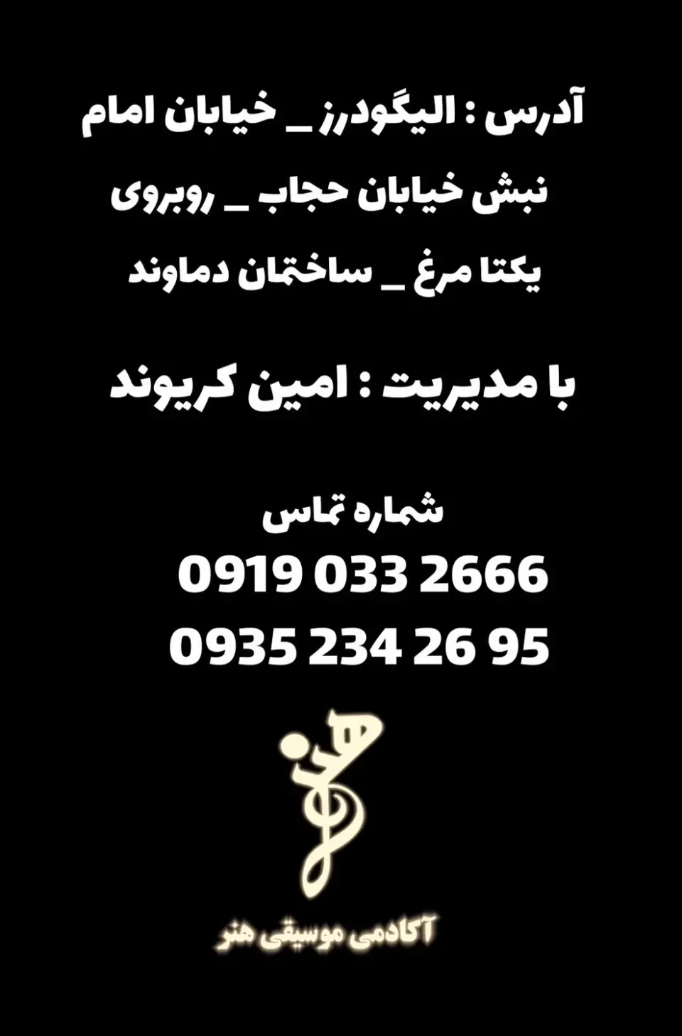 آموزشگاه موسیقی هنر