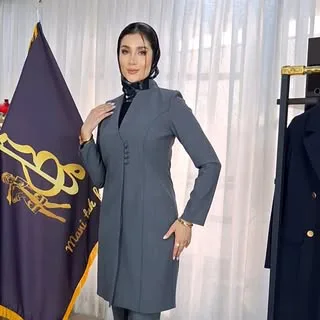 مانتوشلوار اداری / مزون مانی تک فرم /فرم اداری/مقنعه