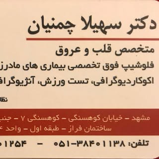 متخصص قلب مشهد  سهیلا چمنیان