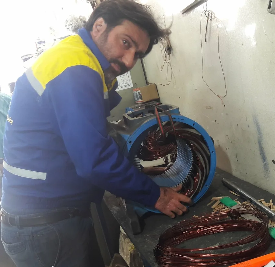 تعمیر،سیم پیچی آسانسور ظهره وند